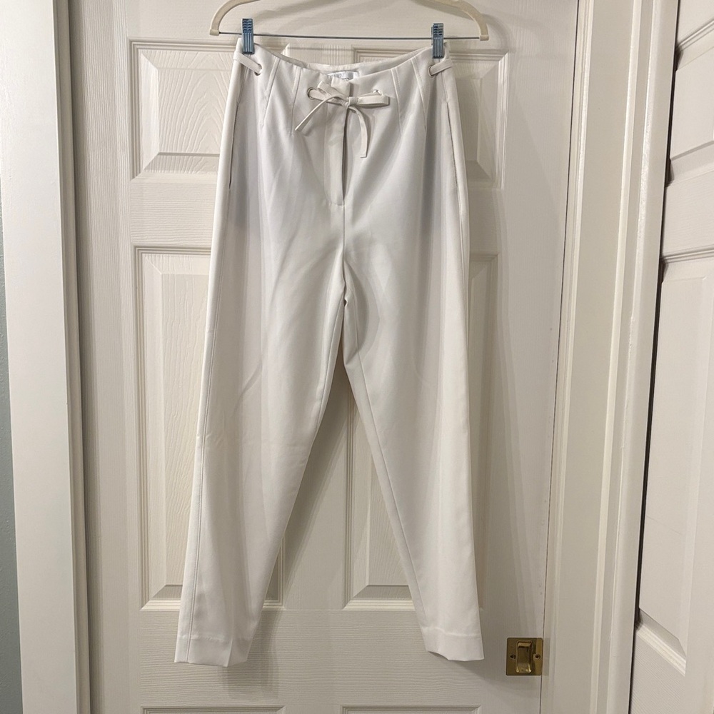 White House Black Market White Trousers